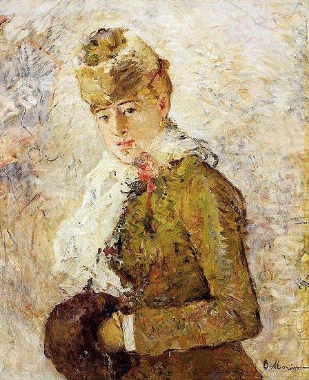 Winter aka Woman with a Muff,, Berthe Morisot